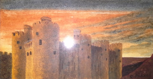 Original Acrylic Painting of Bodiam Castle, East Sussex, England